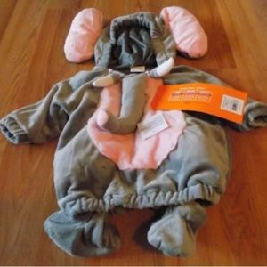Infant Size 0-6 Months Hyde & Eek Elephant Halloween Costume Hooded Vest Booties